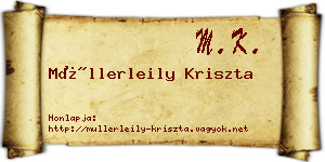 Müllerleily Kriszta névjegykártya